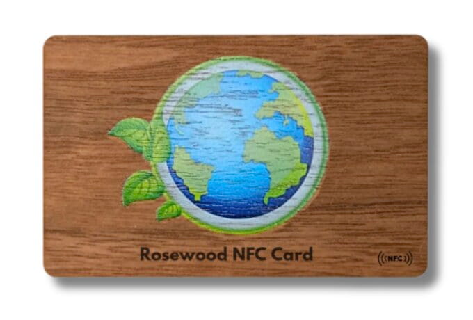 product image of NFC-Karten aus Rosenholz